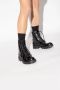Diesel D-Hammer BT W Combat boots in glossed leather Black Dames - Thumbnail 2