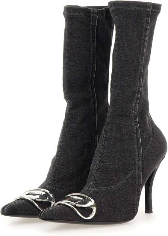 Diesel Zwarte Laarzen Black Dames