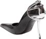 Diesel Zwarte Lakleren Pumps met Puntige Neus - Thumbnail 2