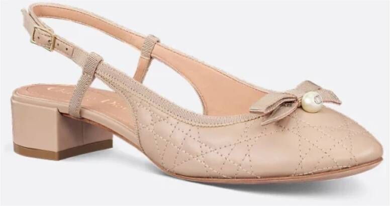 Dior Ballet Slingback Schoenen Beige Dames