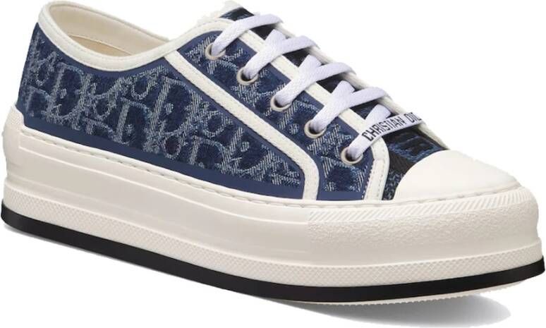 Dior Blauwe Platform Sneakers voor Vrouwen