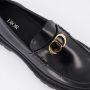 Dior Klassieke Leren Loafer Schoenen Black Heren - Thumbnail 5