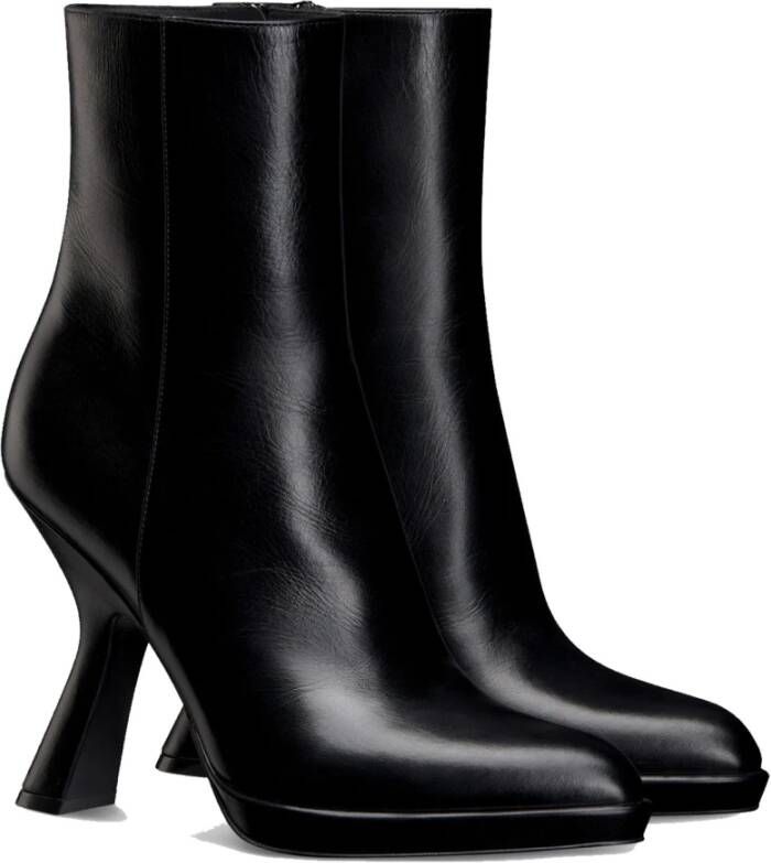 Dior Heeled Boots Black Dames