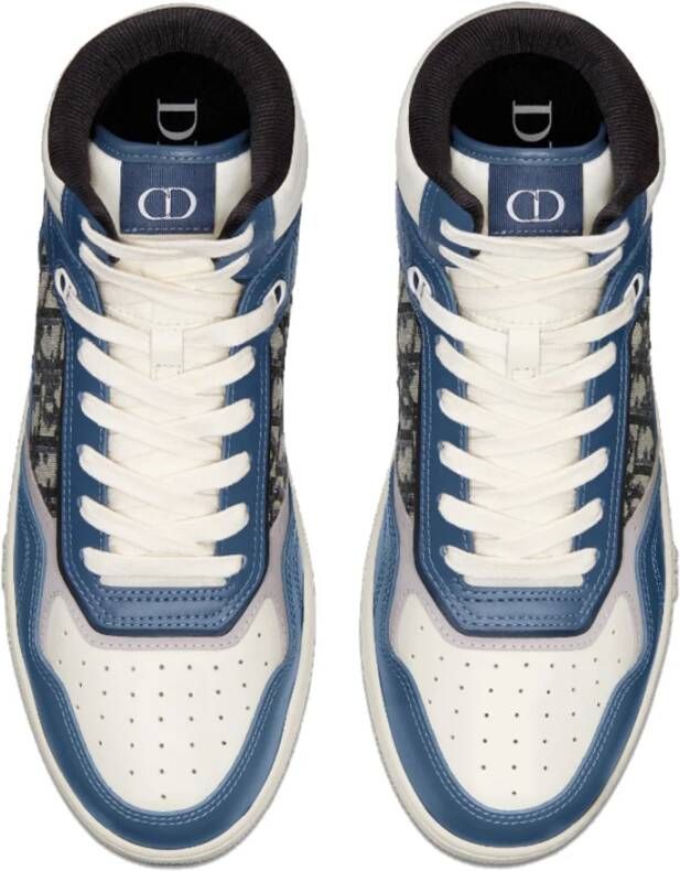 Dior Hoge Oblique Sneakers Vrouwen Blue Dames