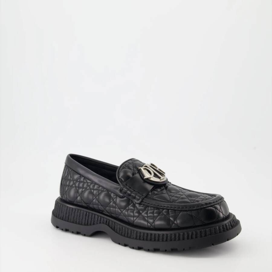 Dior Instap leren mocassins Black Heren