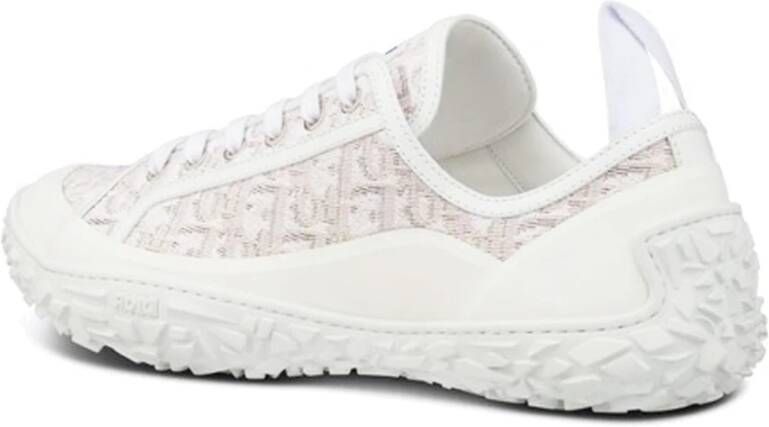 Dior Jacquard Sneakers met All-Over Logo White Heren