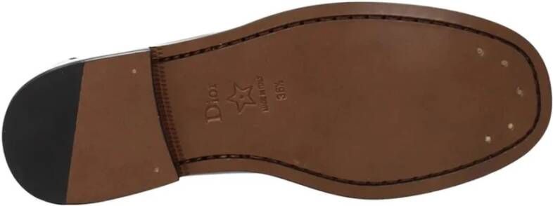 Dior Leren Loafers met Franje Detail