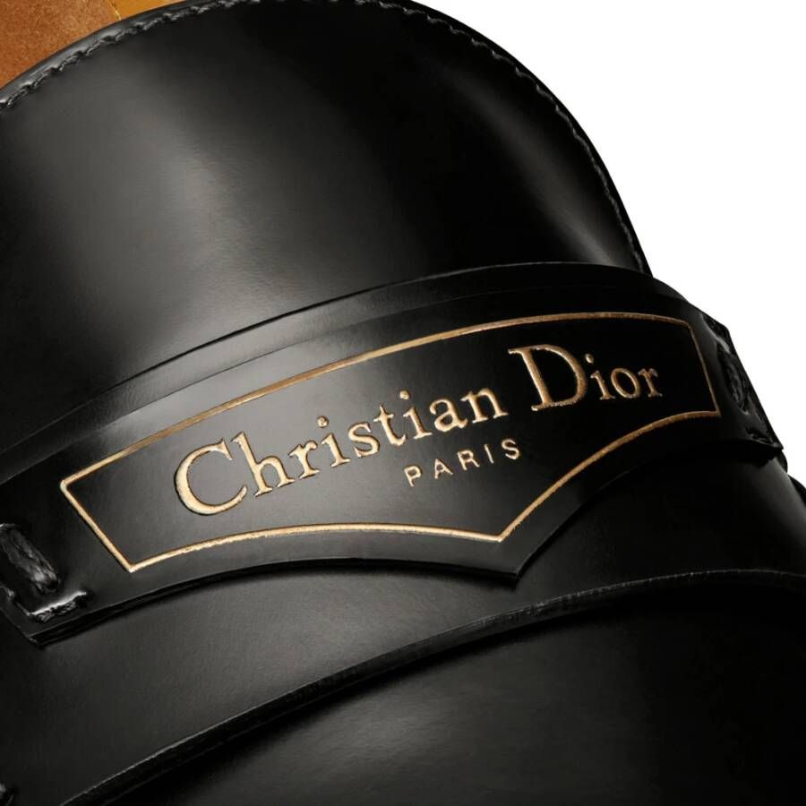 Dior Leren Loafers met Toplogo Detail