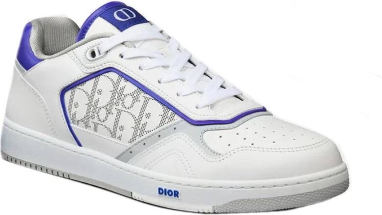 Dior Leren Sneakers met Iconisch Monogram White Heren
