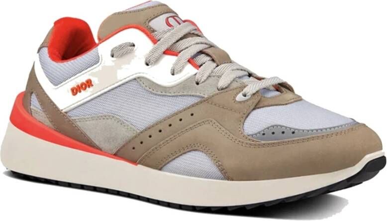 Dior Leren Sneakers met Mesh Panelen Multicolor Heren