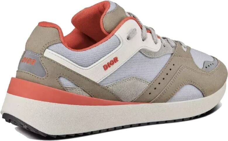 Dior Leren Sneakers met Mesh Panelen Multicolor Heren