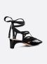 Dior Zwarte Leren Vierkante Neus Pumps Black Dames - Thumbnail 3