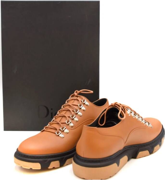 Dior Stijlvolle herensneakers Bruin Heren