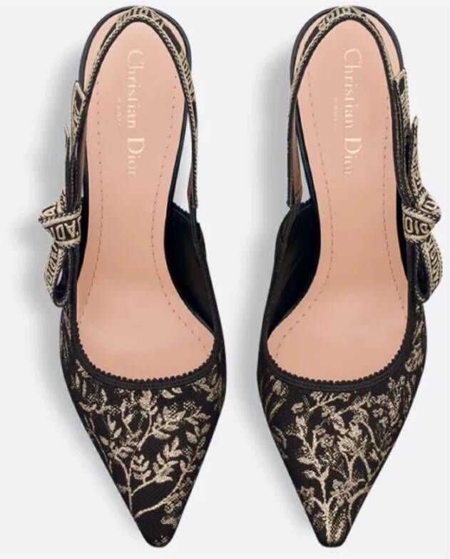 Dior Stijlvolle Slingback Schoenen Black Dames