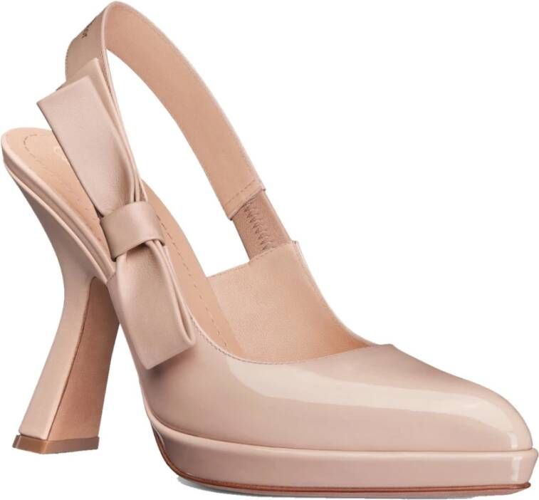 Dior Sweet-D Slingback Pumps met Strik Detail Beige Dames