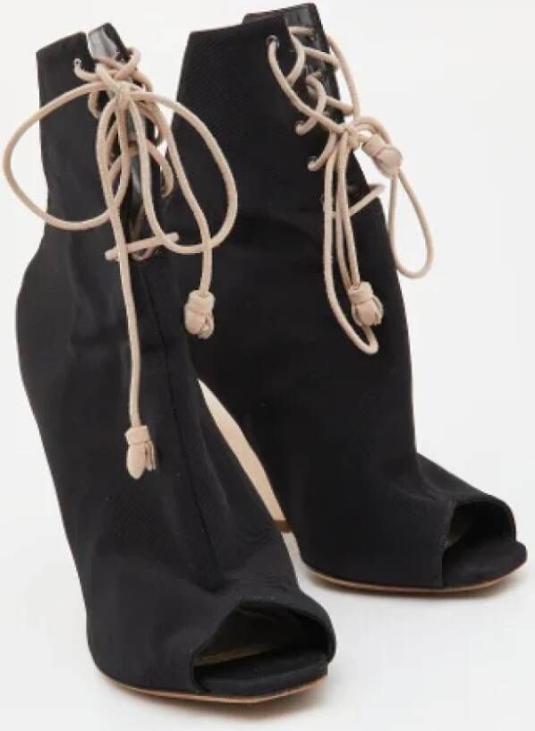 Dior Vintage Pre-owned Canvas boots Black Dames