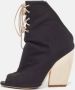 Dior Vintage Pre-owned Canvas boots Black Dames - Thumbnail 2