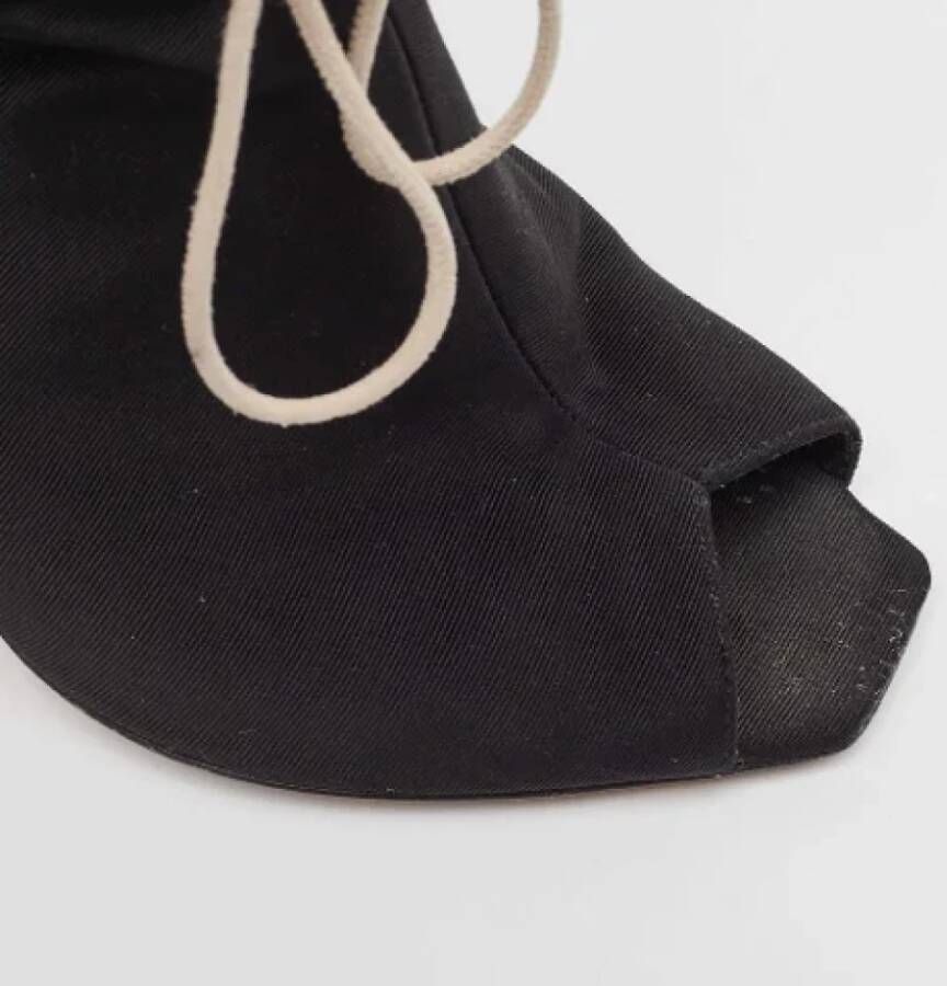Dior Vintage Pre-owned Canvas boots Black Dames