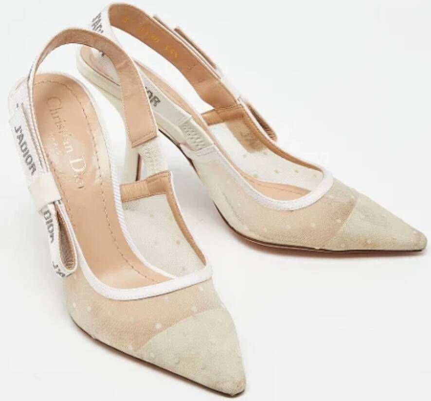 Dior Vintage Pre-owned Canvas heels White Dames