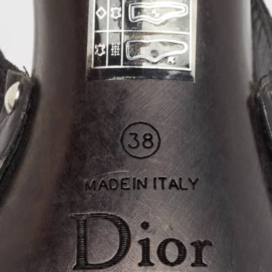 Dior Vintage Pre-owned Canvas sandals Black Dames