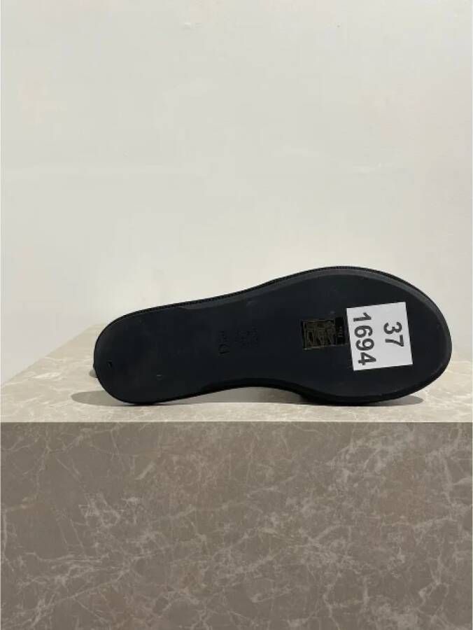 Dior Vintage Pre-owned Canvas sandals Blue Dames