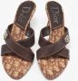 Dior Vintage Pre-owned Canvas sandals Brown Dames - Thumbnail 2