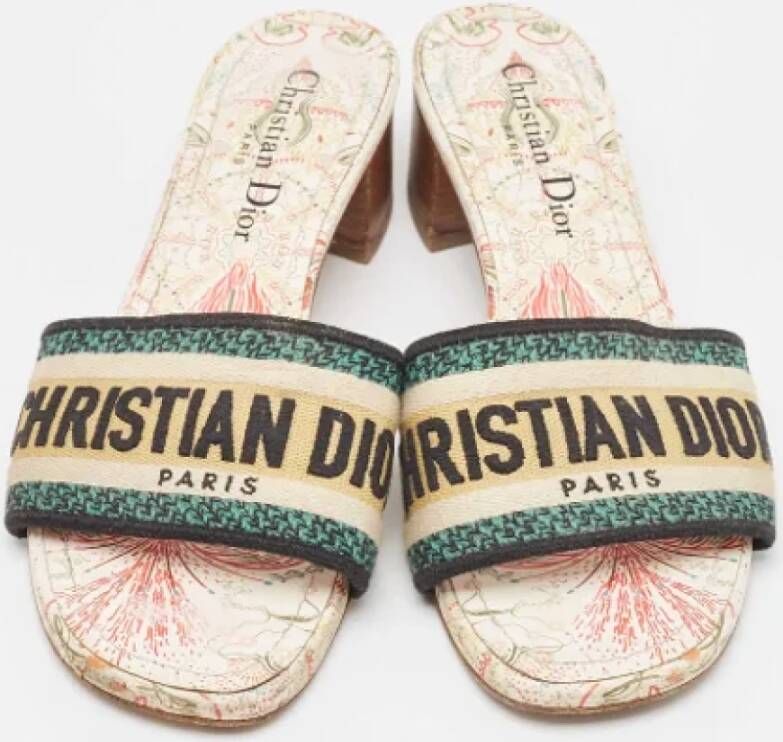 Dior Vintage Pre-owned Canvas sandals Multicolor Dames