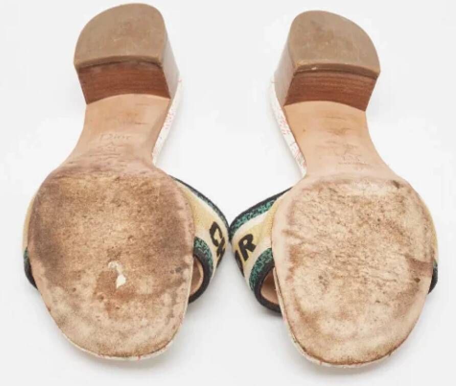 Dior Vintage Pre-owned Canvas sandals Multicolor Dames