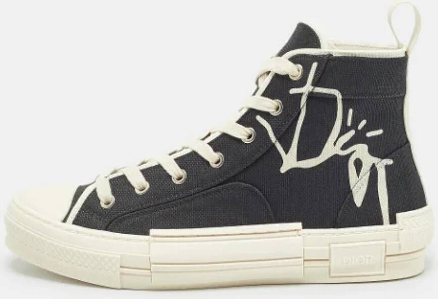 Dior Vintage Pre-owned Canvas sneakers Black Heren