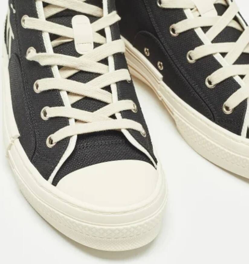 Dior Vintage Pre-owned Canvas sneakers Black Heren