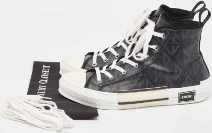 Dior Vintage Pre-owned Canvas sneakers Black Heren