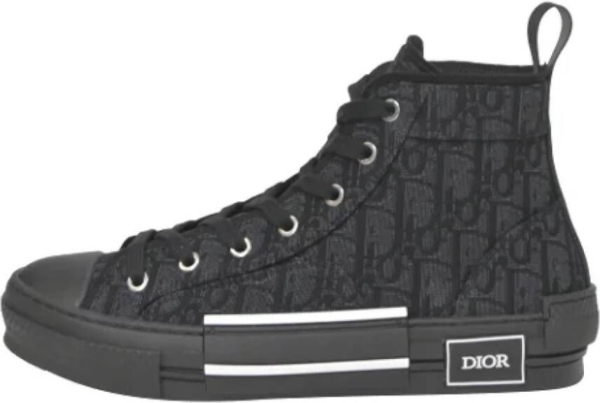 Dior Vintage Pre-owned Canvas sneakers Black Heren