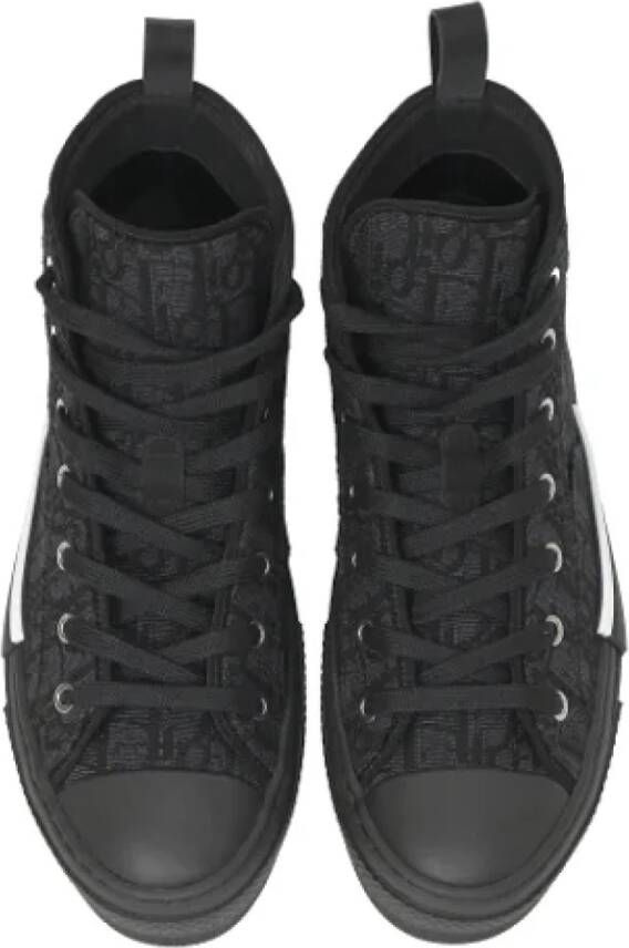 Dior Vintage Pre-owned Canvas sneakers Black Heren
