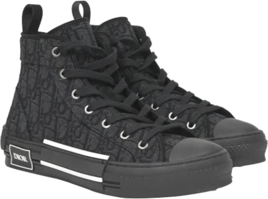 Dior Vintage Pre-owned Canvas sneakers Black Heren