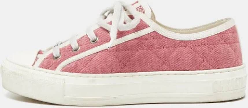 Dior Vintage Pre-owned Canvas sneakers Pink Dames