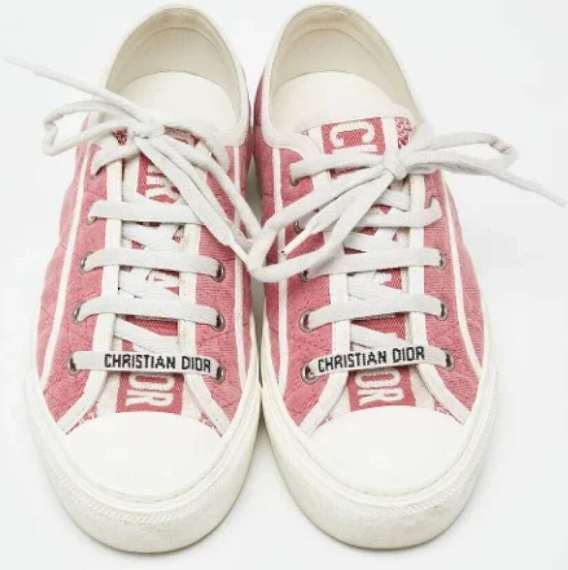 Dior Vintage Pre-owned Canvas sneakers Pink Dames