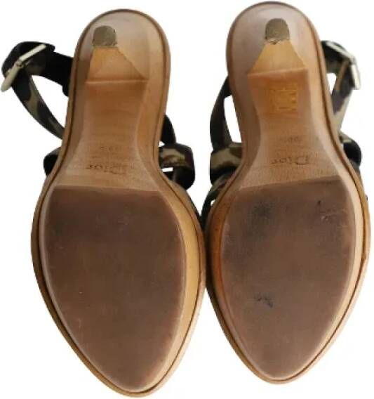 Dior Vintage Pre-owned Cotton sandals Multicolor Dames