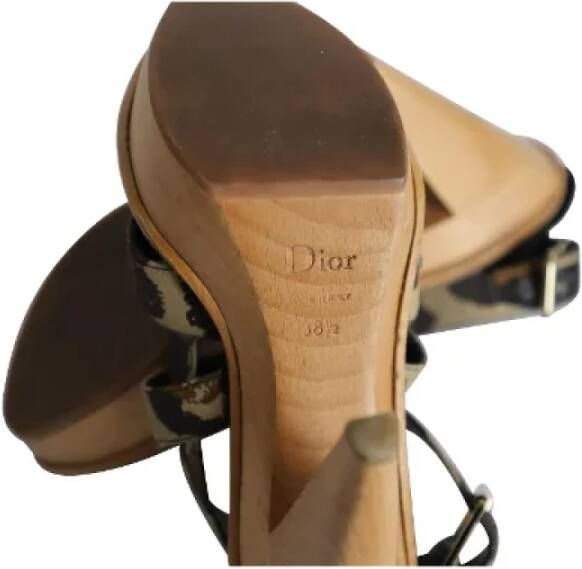 Dior Vintage Pre-owned Cotton sandals Multicolor Dames