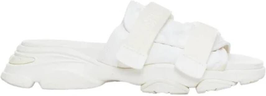 Dior Vintage Pre-owned Cotton sandals White Dames