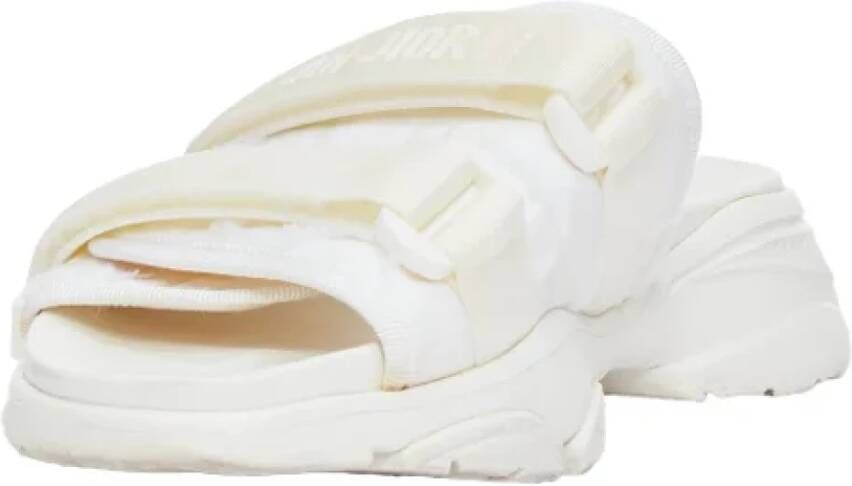 Dior Vintage Pre-owned Cotton sandals White Dames