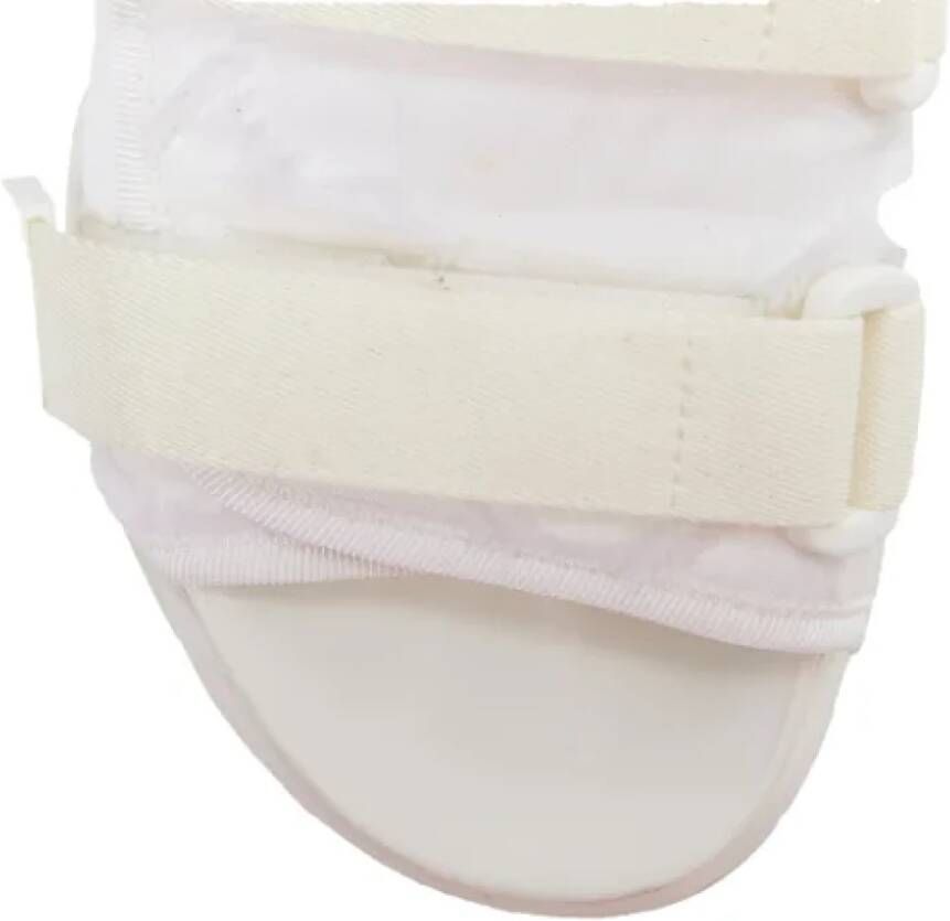 Dior Vintage Pre-owned Cotton sandals White Dames