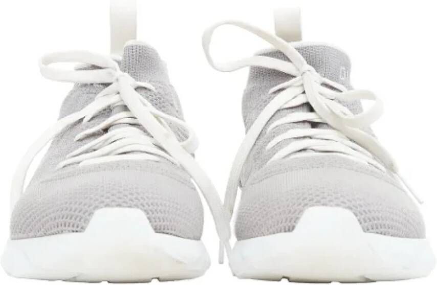 Dior Vintage Pre-owned Cotton sneakers Gray Dames
