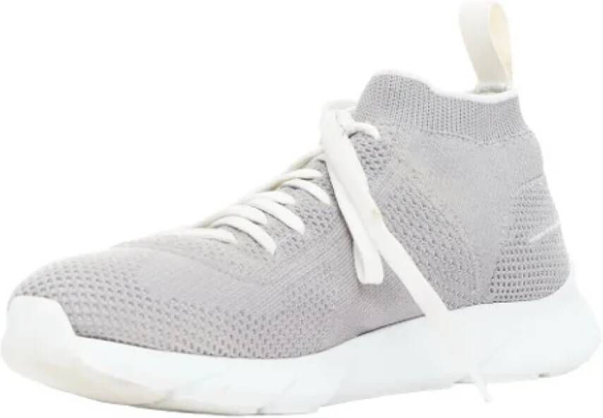 Dior Vintage Pre-owned Cotton sneakers Gray Dames