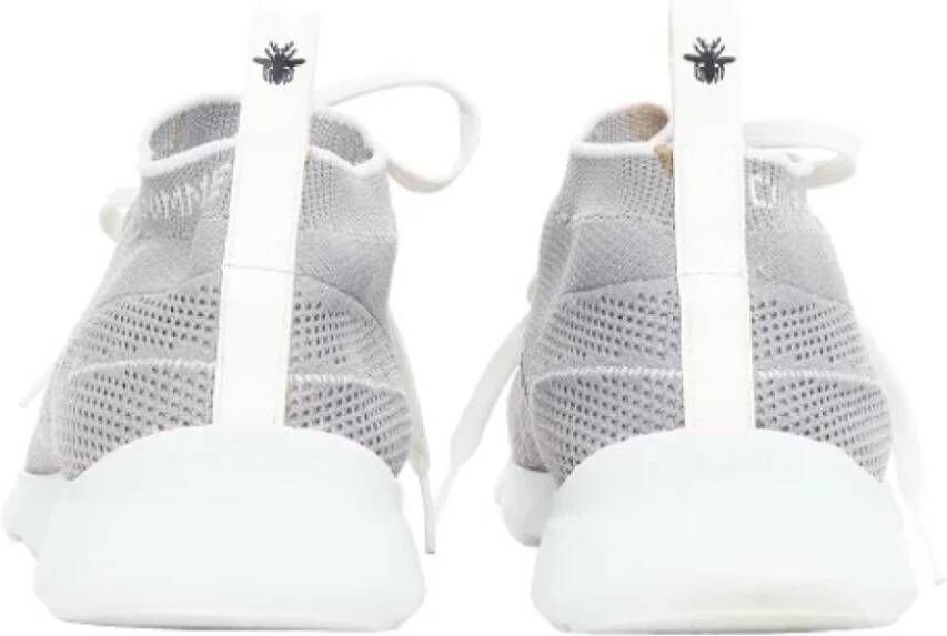 Dior Vintage Pre-owned Cotton sneakers Gray Dames