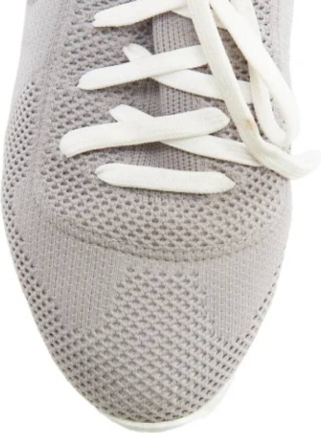 Dior Vintage Pre-owned Cotton sneakers Gray Dames