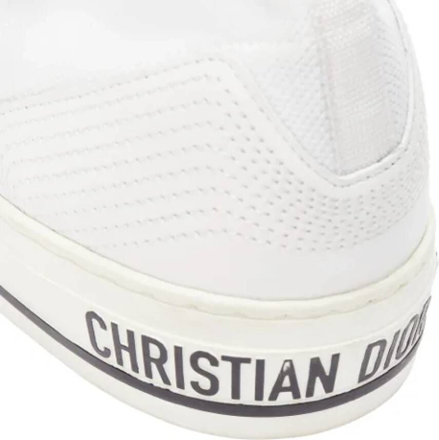 Dior Vintage Pre-owned Cotton sneakers White Dames
