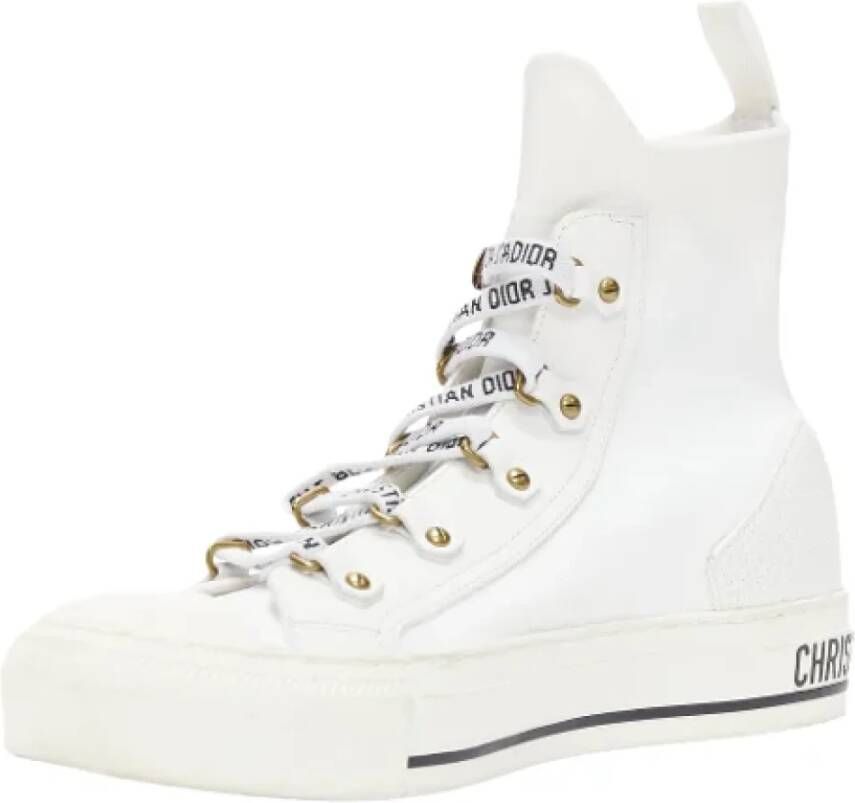 Dior Vintage Pre-owned Cotton sneakers White Dames