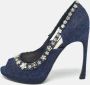 Dior Vintage Pre-owned Denim heels Blue Dames - Thumbnail 2