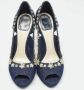 Dior Vintage Pre-owned Denim heels Blue Dames - Thumbnail 3