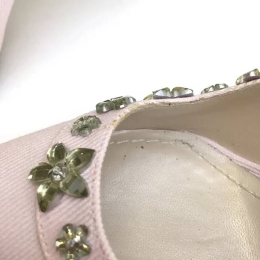 Dior Vintage Pre-owned Denim heels Pink Dames